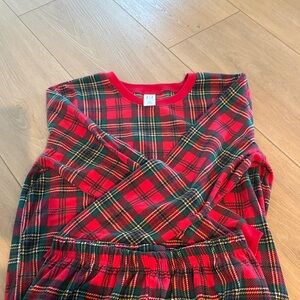 Festive Plaid Pajama Set